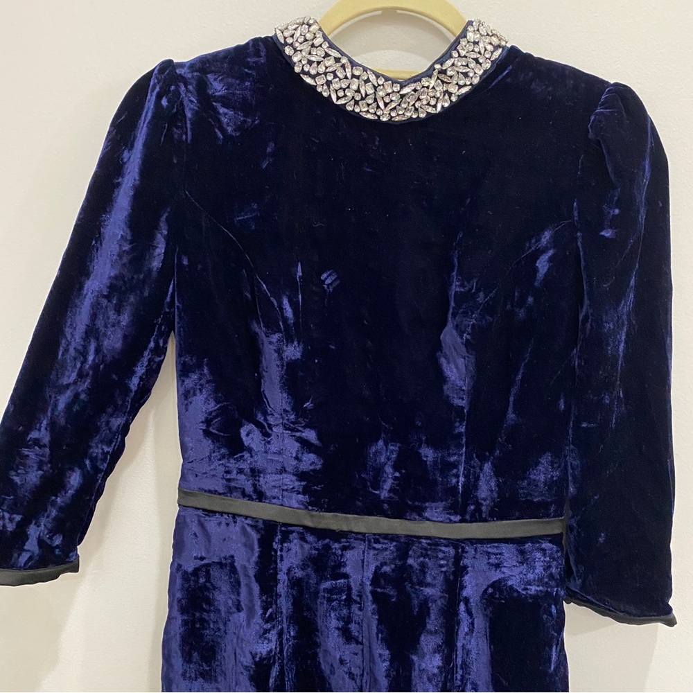 Velvet Open Back Romper - Picture 13 of 16